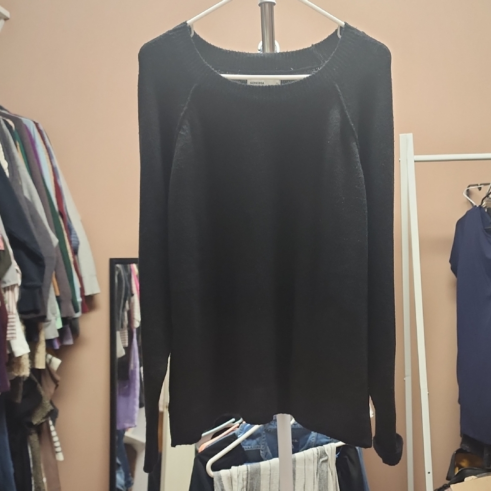 Black Comfy Light Weight Sweater Sonoma Size XL
